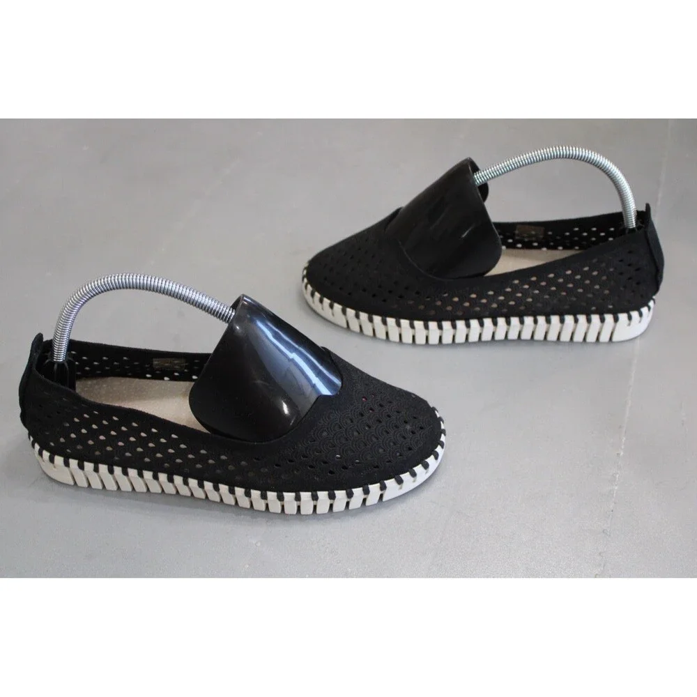 Ilse Jacobsen Tulip Flats Black EU‎ 38 US 7.5 - 8 Lightweight Slip-On Shoes